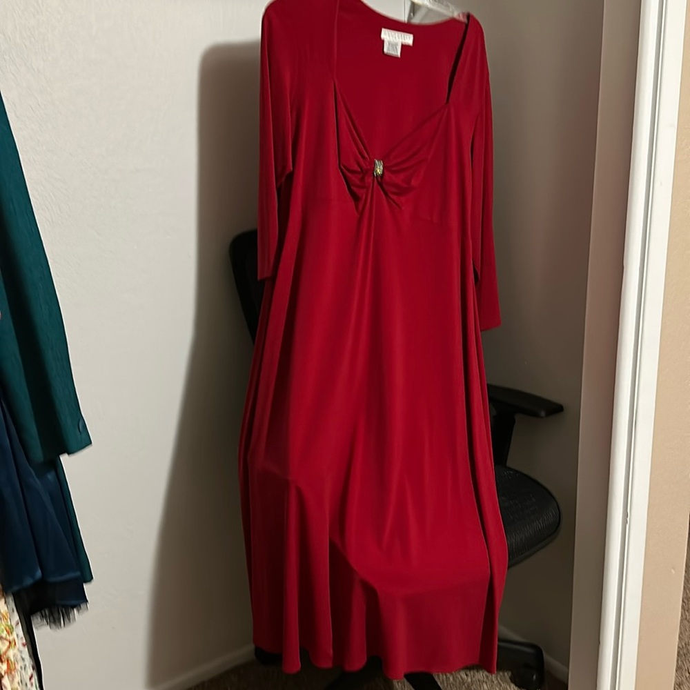 3/4 length holiday dress